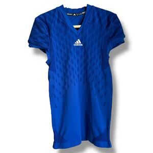 adidas Techfit Primeknit Football Jersey Blue XL Tight Compression Fit